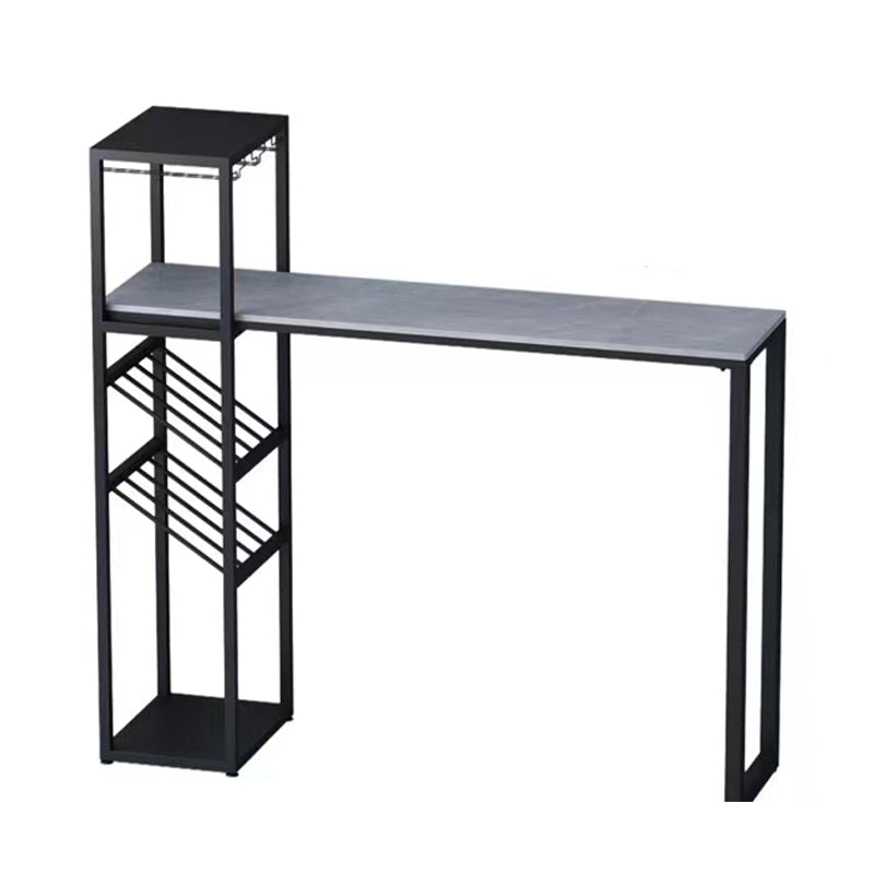 Glam Bar Table Set 1/2/3 Pcs Storage Bar Table with Bar Stools