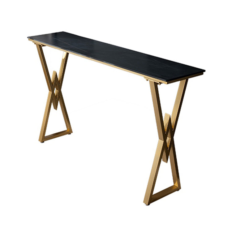 Glam 1/2/3 Pieces Sintered Stone Bar Table Set Rectangular Counter Set for Home Use