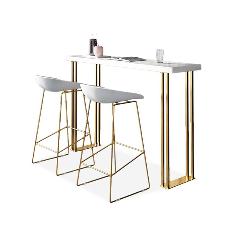 Walnut Solid Wood Bar Table Set 1/2/3/5 Pcs Glam Bar Table and Stools