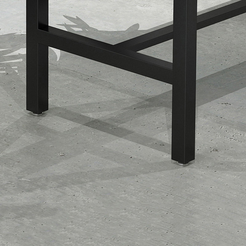 Modern 1/5/9 Pieces Bar Table Set Rectangle Wood Counter Table with High Stools for Cafe