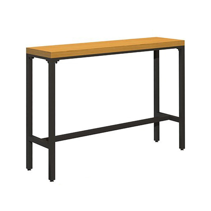 Industrial 1/6/11 Pieces Bar Table Set Rectangle Wood Counter Table with Stools for Cafe