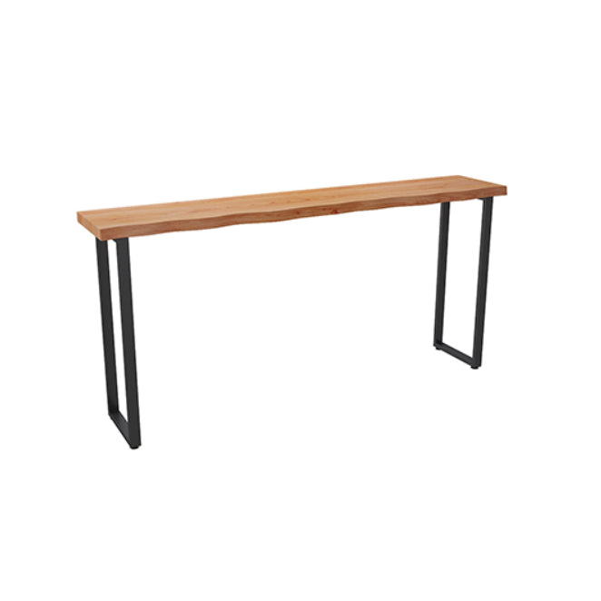 Modern 1/4 Pieces Bar Table Set Rectangle Pine Wood Counter Table with Stools for Balcony