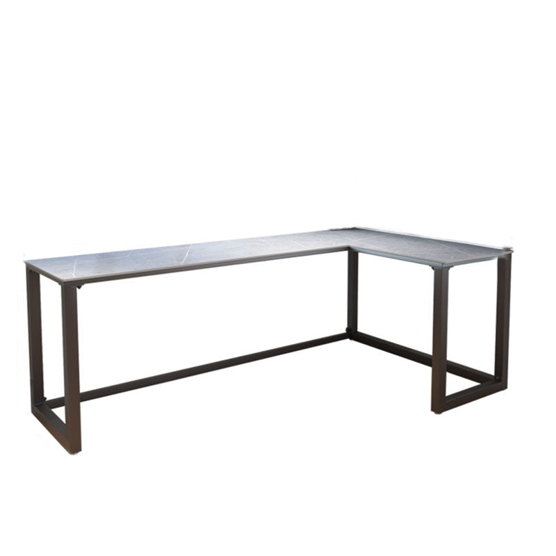 Modern L-Shape Writing Desk Home Office Desk with Metal Legs