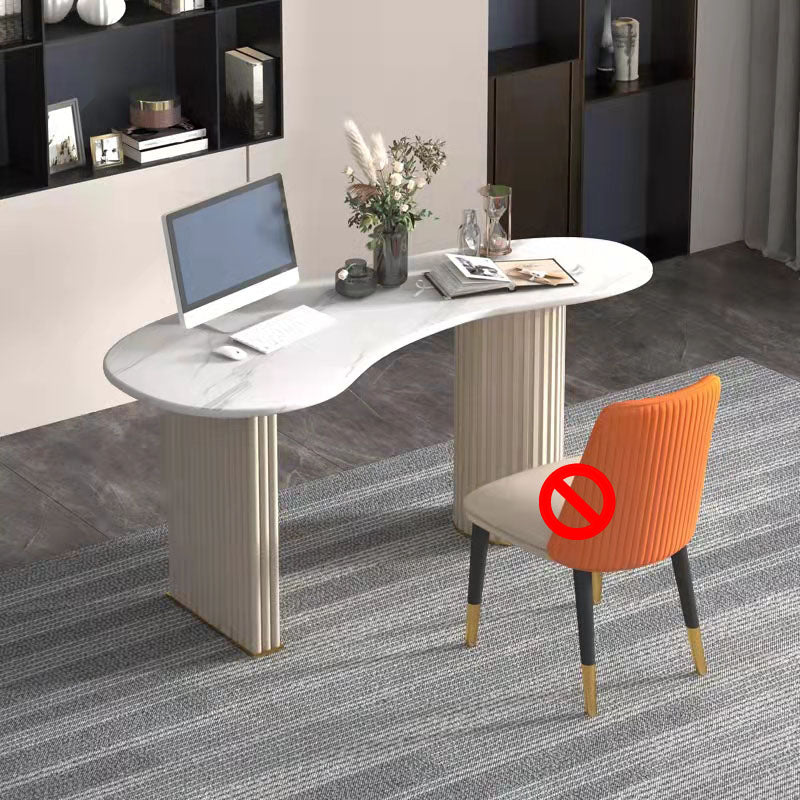 29.5-inch Office Desk with Drawers Office Laptop Table in White