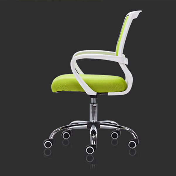 Fixed Arms Steel Office Chair Modern Lumbar Support Office Chair