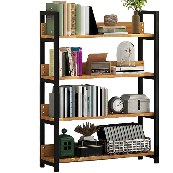 Open Multi-layer Bookshelf Modern Steel Wood Home Living Room Bookcase
