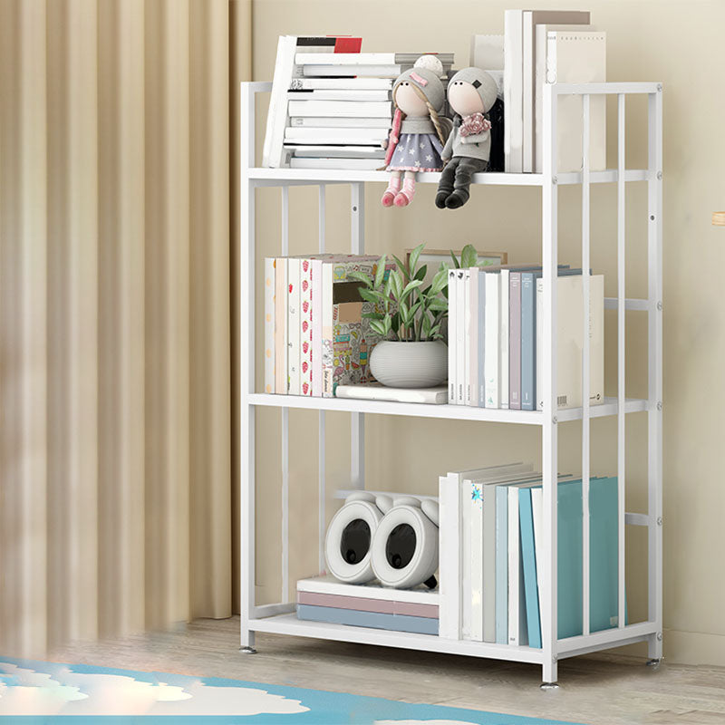 Modern Metal Bookshelf Home Office Standard Bookcase with Shelves