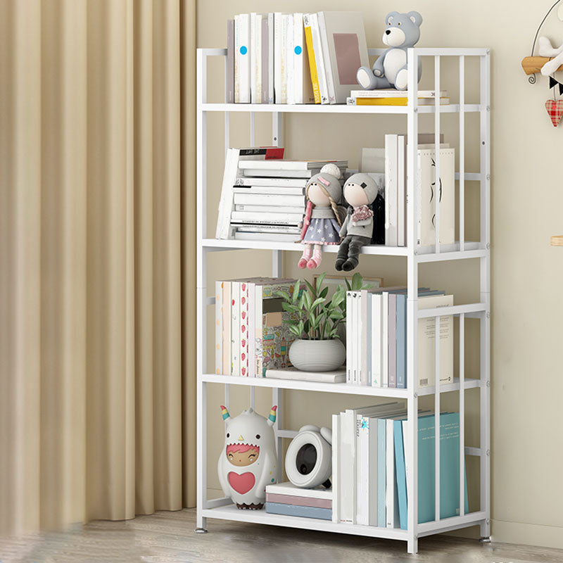 Modern Metal Bookshelf Home Office Standard Bookcase with Shelves