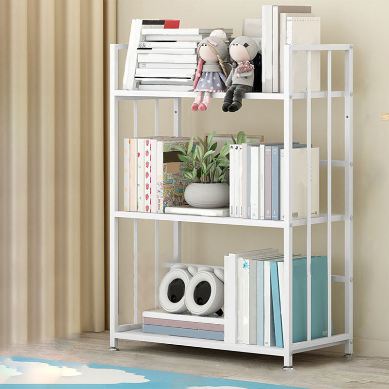 Modern Metal Bookshelf Home Office Standard Bookcase with Shelves