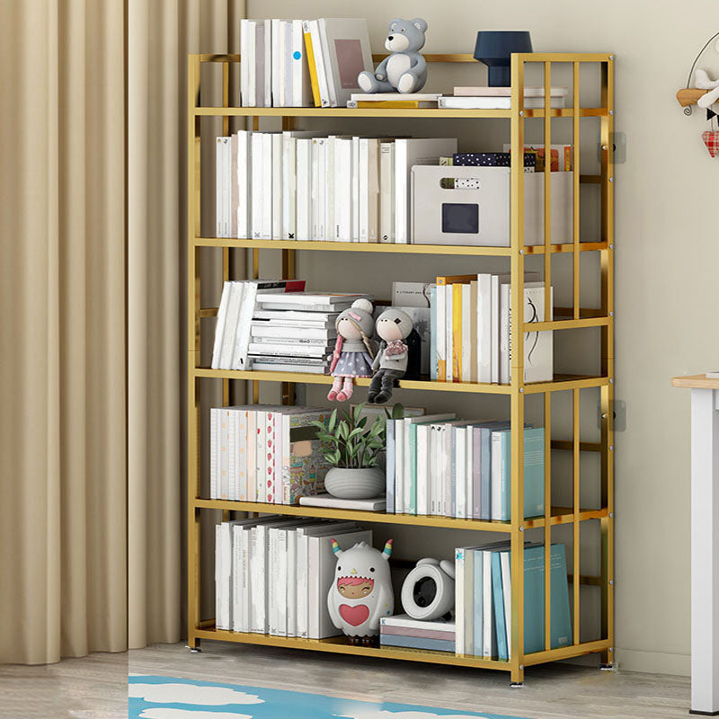 Modern Metal Bookshelf Home Office Standard Bookcase with Shelves