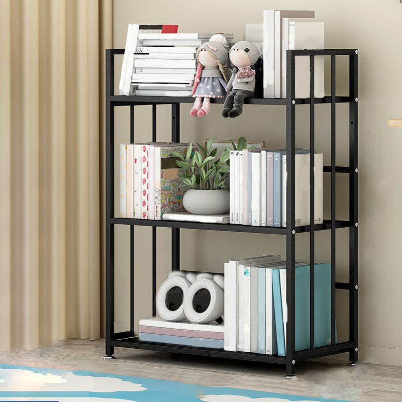 Modern Metal Bookshelf Home Office Standard Bookcase with Shelves