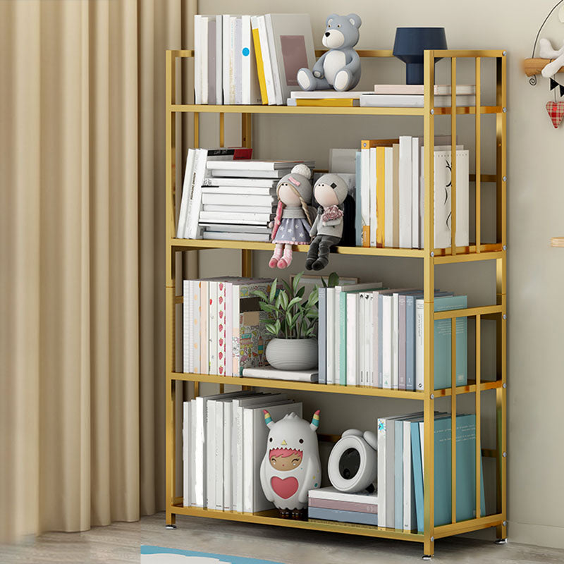 Modern Metal Bookshelf Home Office Standard Bookcase with Shelves