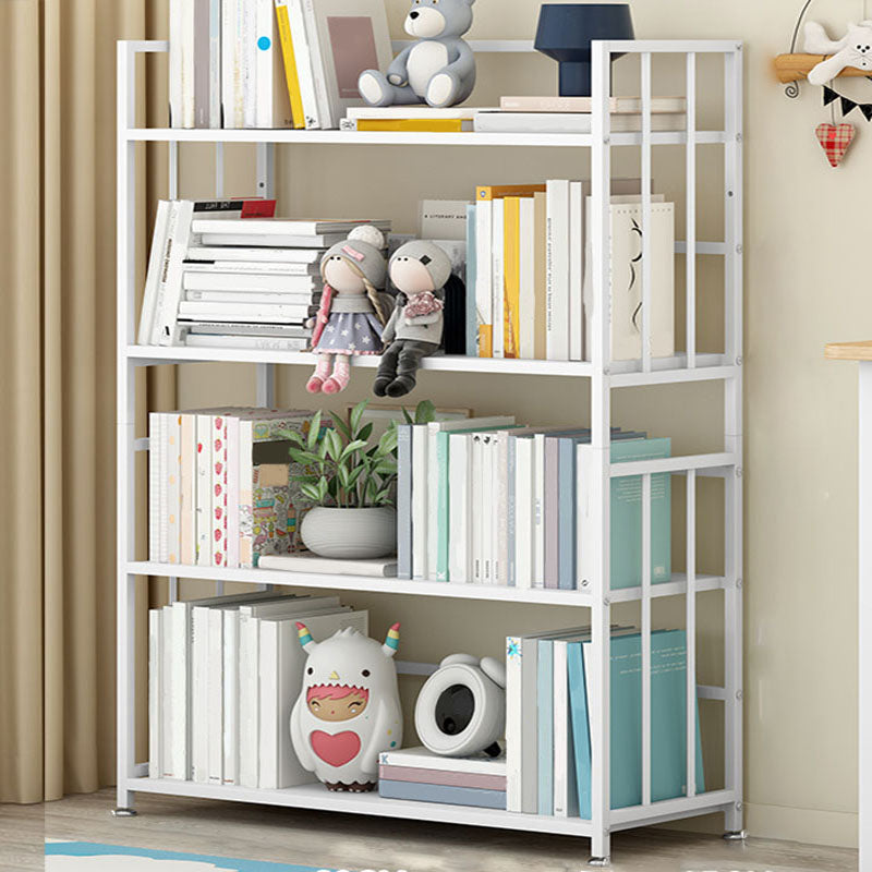 Modern Metal Bookshelf Home Office Standard Bookcase with Shelves