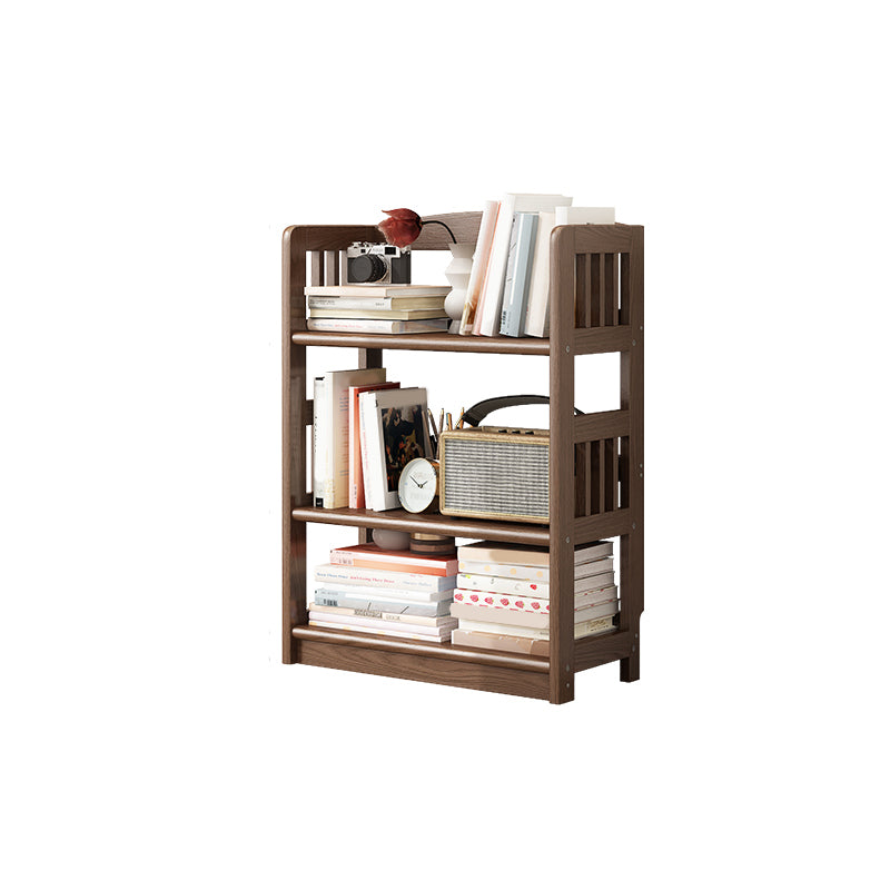 Rectangle Etagere Bookcase Scandinavian Solid Wood Open Back Bookshelf
