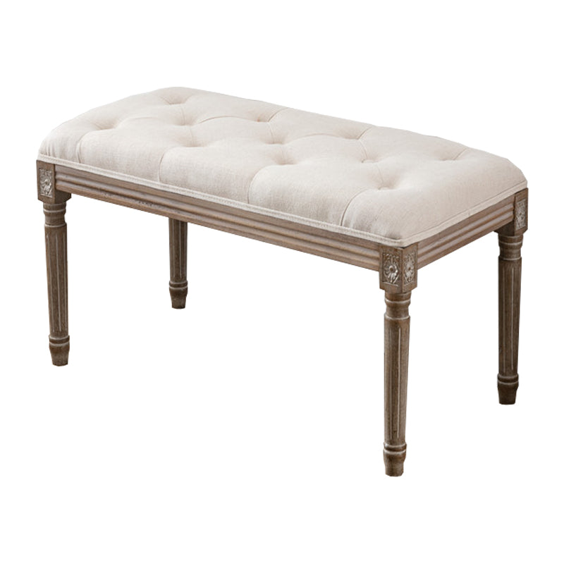 Traditional Solid Wood Seating Bench Distressed Finish Bench