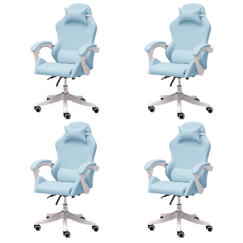 Modern Computer Chair Adjustable Arms Chair Mesh Task Chair with Wheels