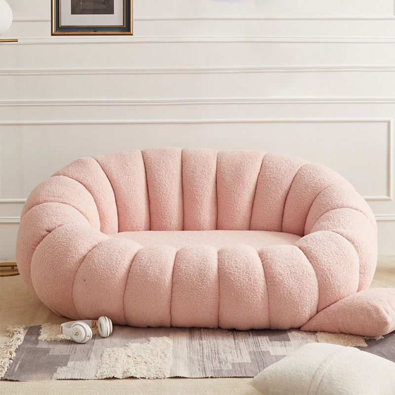 Modern 2/3-seater Sloped Arm Sofa 39.37" D Sewn Pillow Back Sofa