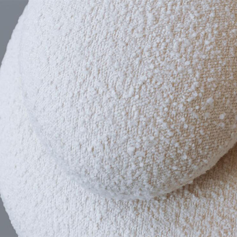 Pillow Top Arm Sofa Contemporary Wool 29.9-Inch High Sofa in White