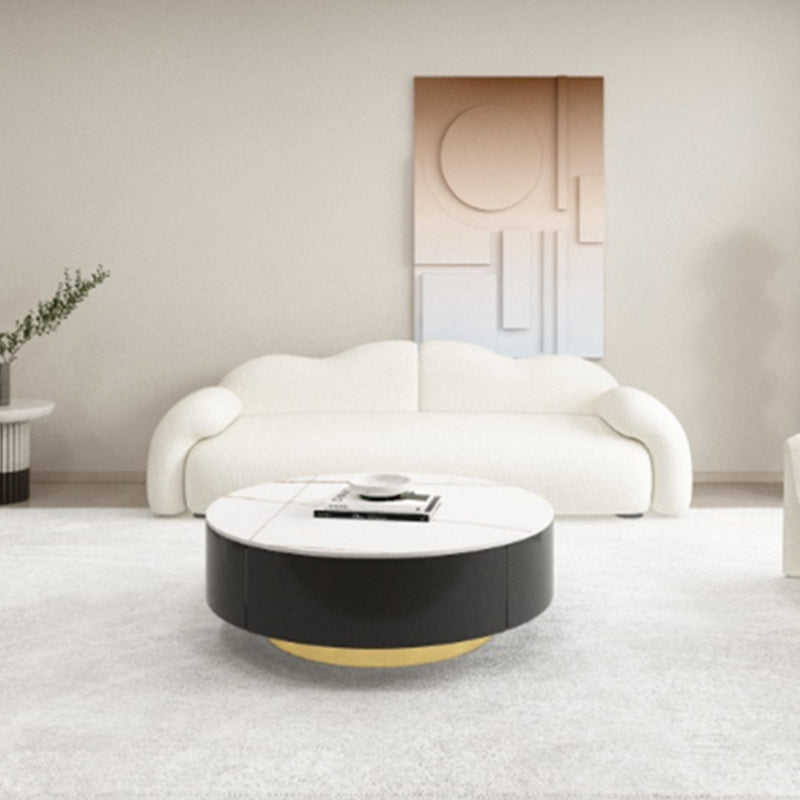 32.38" D Wool Sofa Modernism Pillow Top Arm Seating in White