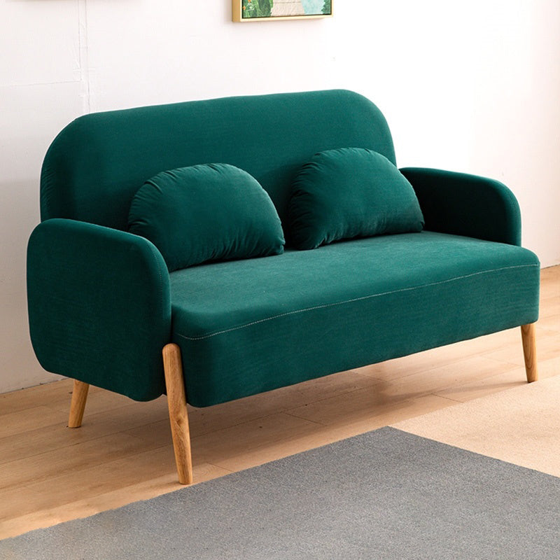 26.77" Wide Velvet Sofa Standard Square Arm Sofa for Living Room