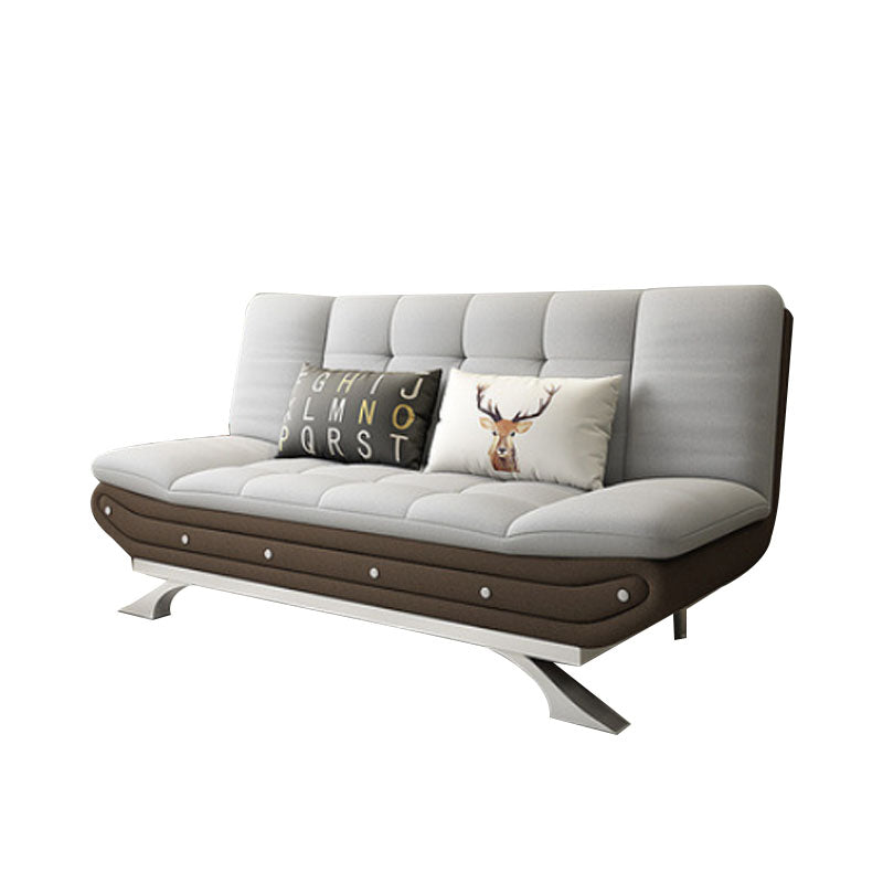 Convertible Sofa Fabric Split Back Sewn Pillow Back Settee for Living Room
