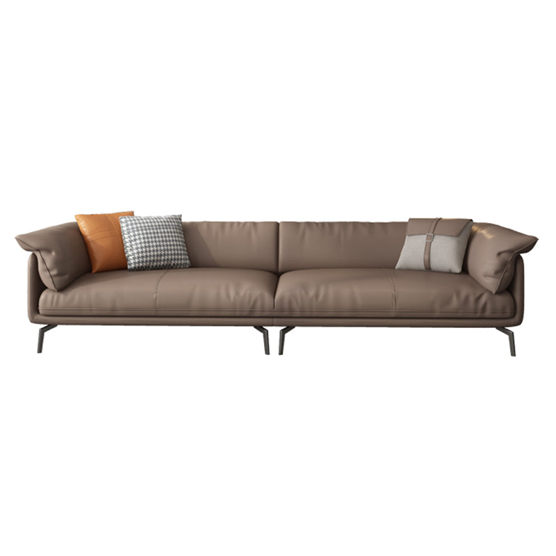 Pillow Arms Cushion Back Contemporary Stain-Resistant Storage Sofa