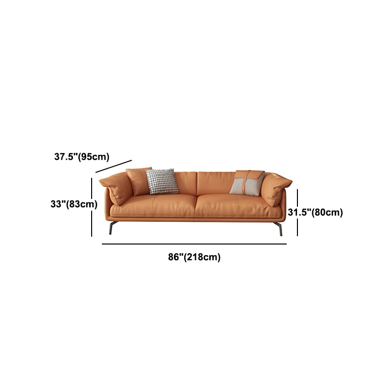 Pillow Arms Cushion Back Contemporary Stain-Resistant Storage Sofa