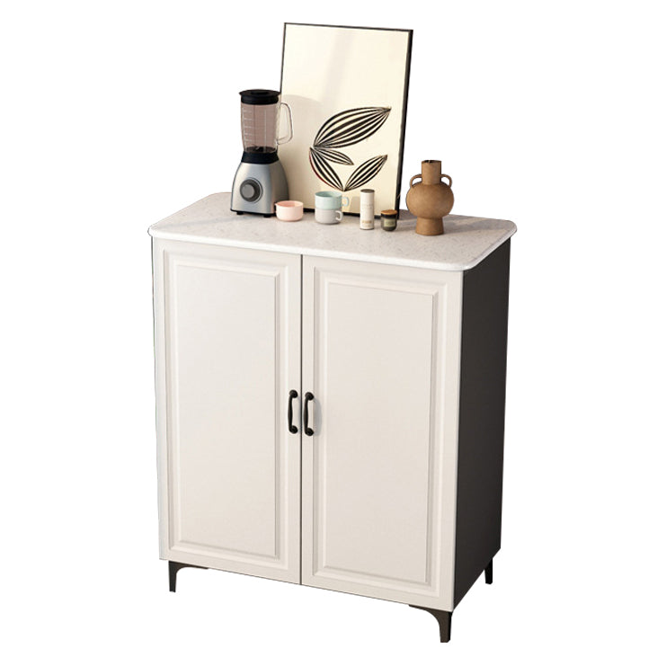 Glam Style Stone Buffet Sideboard 31.5"H Dining Room 2-Door Buffet Server