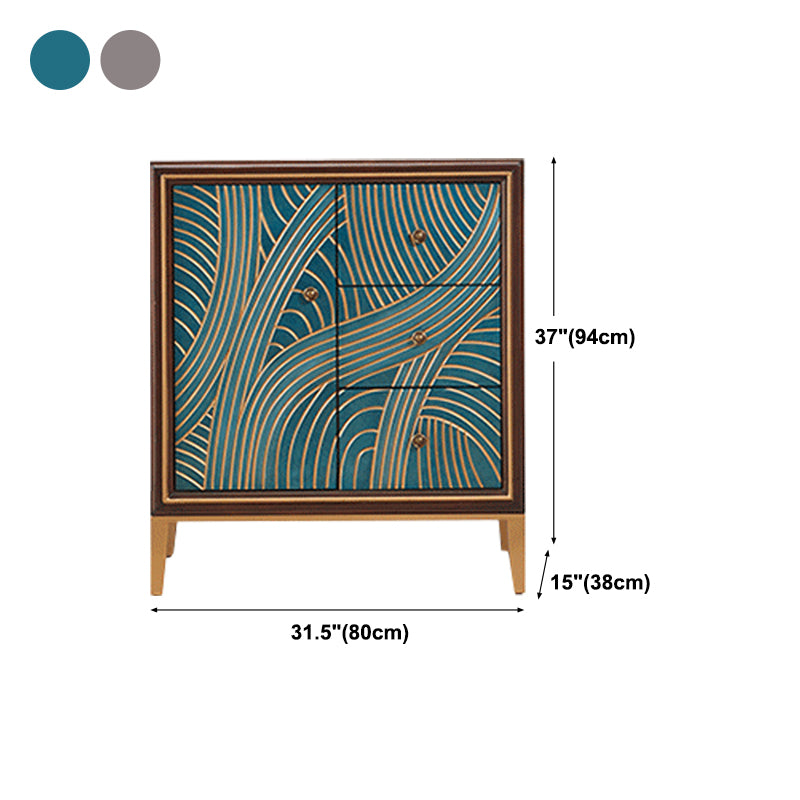 Living Room Dining Buffet with Drawers and Storage Engineered Wood Modern Buffet