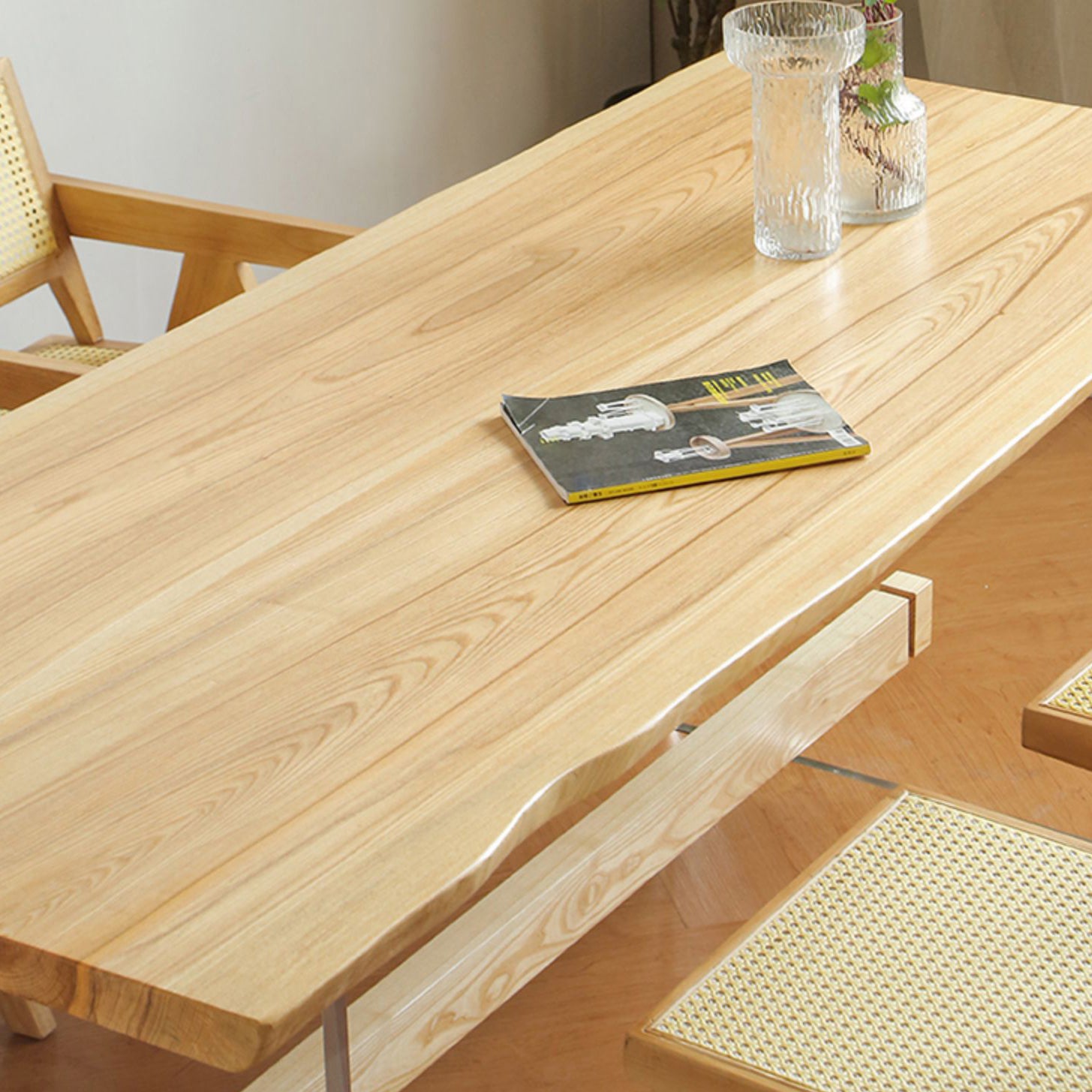 Modern Brown Solid Wood Table Specialty Dining Table for Home