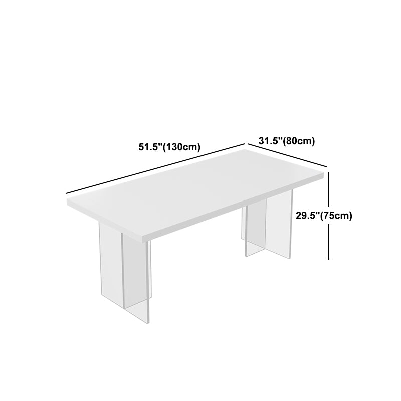 Modern Style Dining Table Sintered Stone Rectangle Table for Kitchen