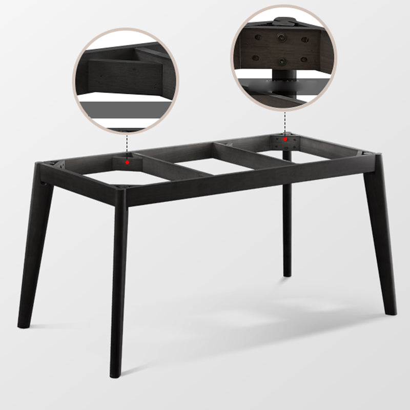 Modern White Top Stone Table Rectangle Dining Table for Kitchen