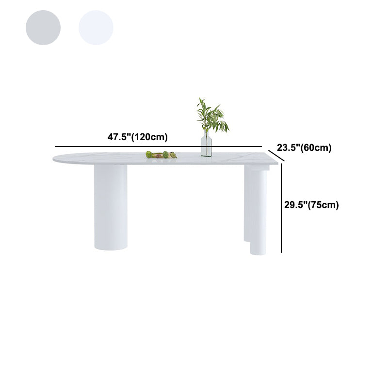 Contemporary Dining Table Stone 3-foot Furniture for Dining Room