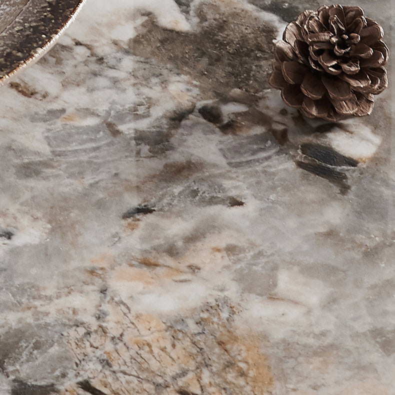 Contemporary Turntable Round Dining Table Ash Wood Sled Base Dining Table