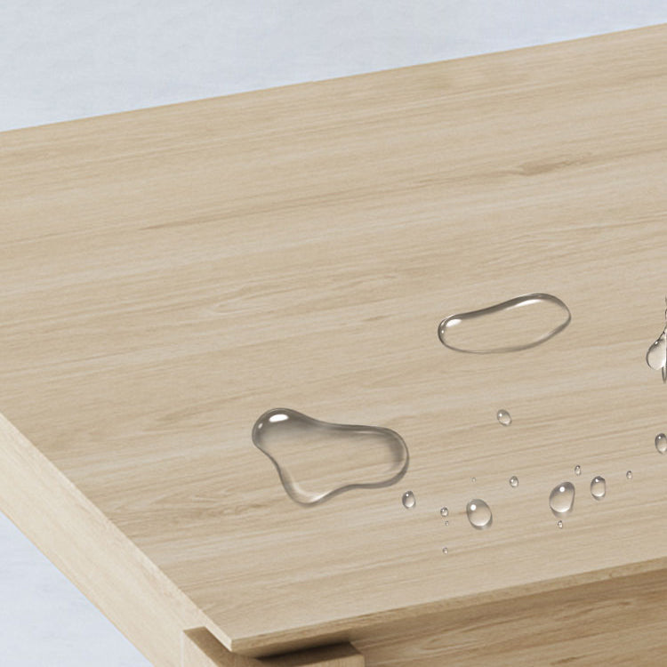 4 Legs Dining Table Solid Wood Dining Table with Natural Finish Legs