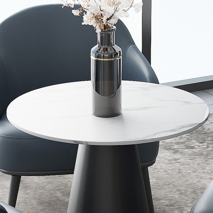 Metal Traditional Luxury Round Indoor Table Sintered Stone Top Table for Home