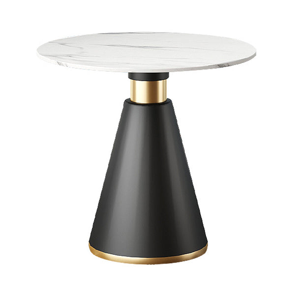 Metal Traditional Luxury Round Indoor Table Sintered Stone Top Table for Home