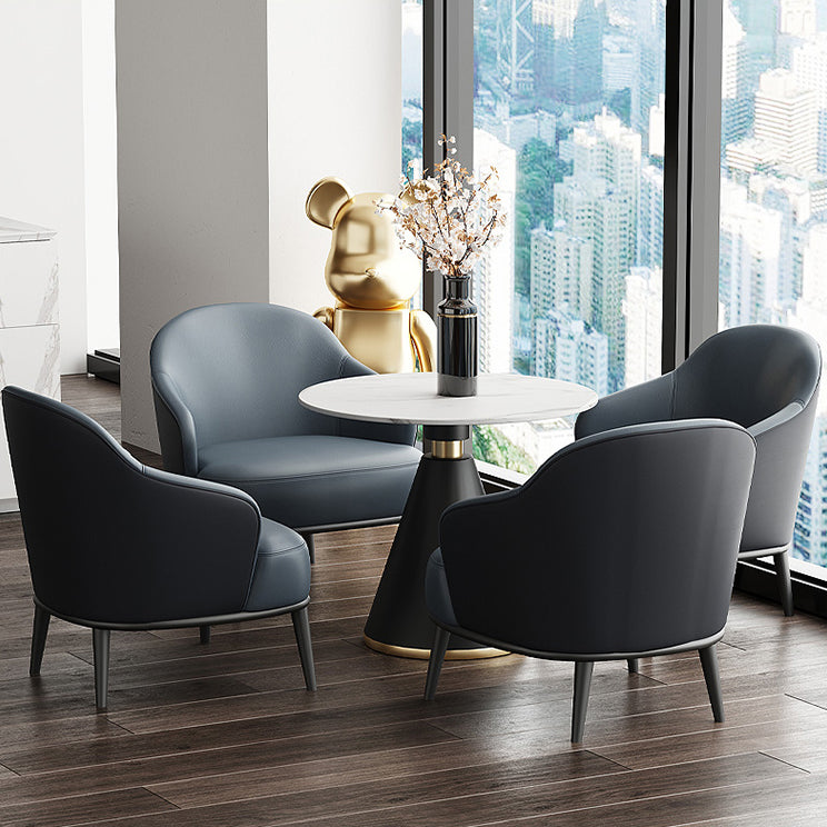 Metal Traditional Luxury Round Indoor Table Sintered Stone Top Table for Home