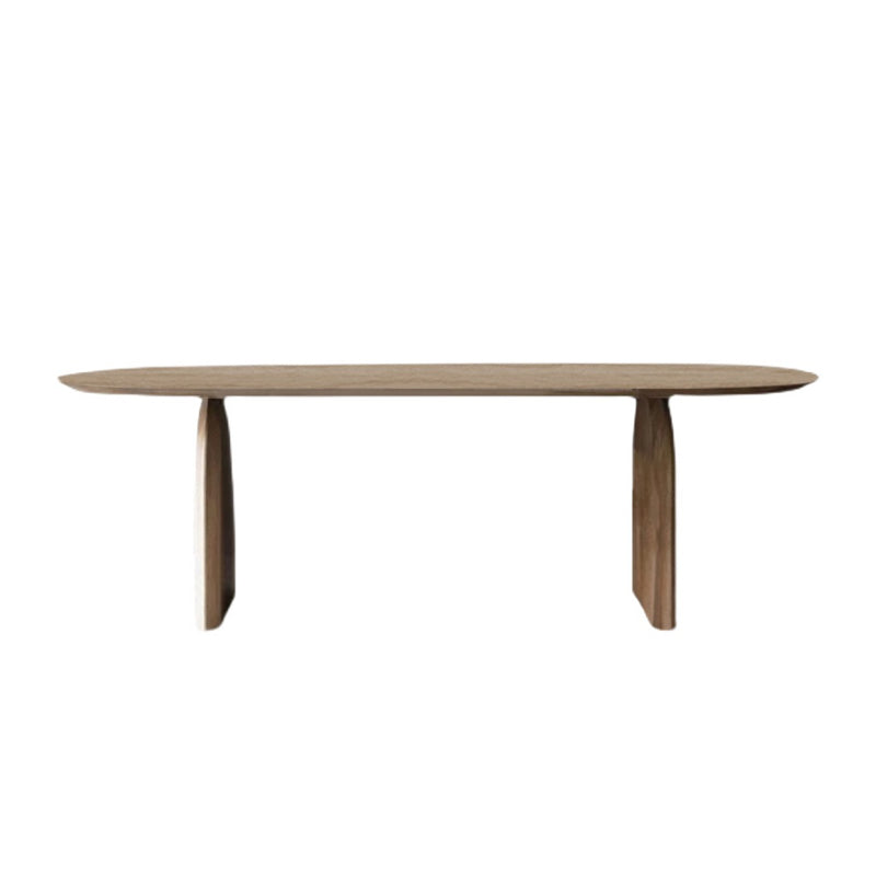 Contemporary Style Dining Table Solid Wood Natural Table for Home Kitchen