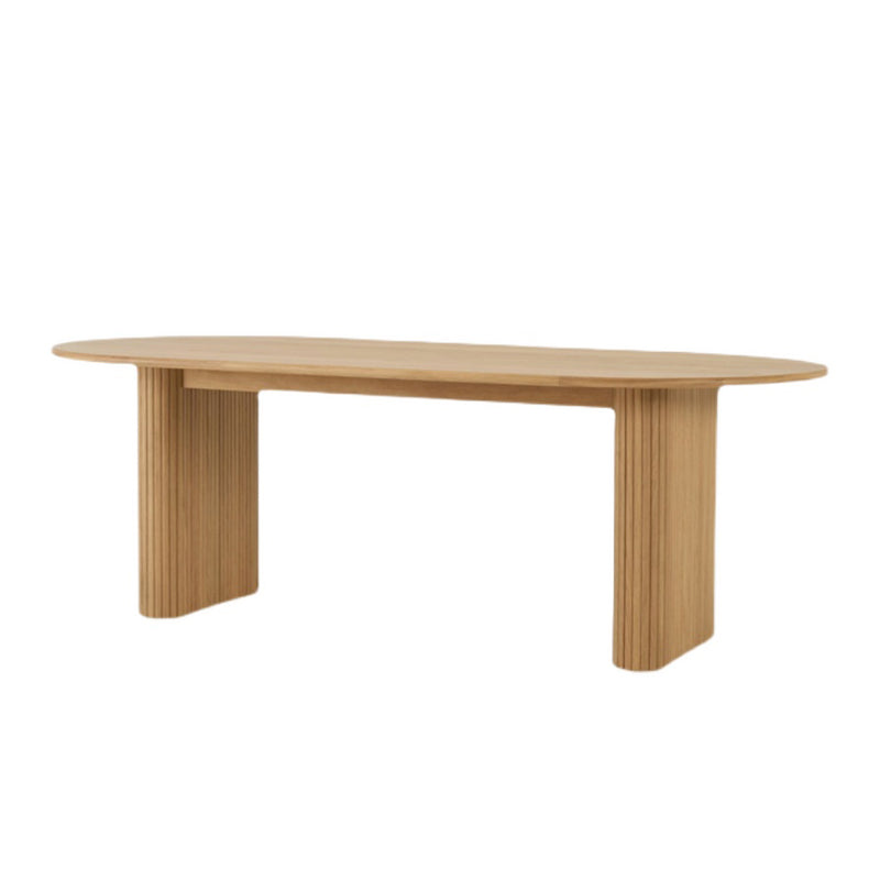 Contemporary Style Dining Table Solid Wood Brown Table for Home Kitchen