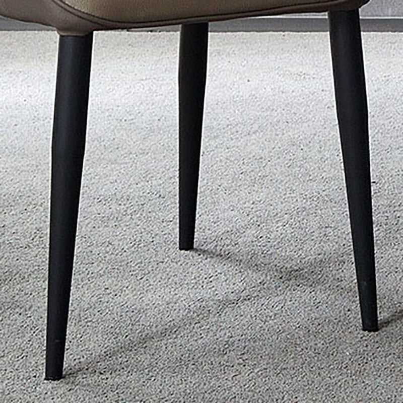 Industrial Wingback Parsons Chair for Home Faux Leather Side Chair