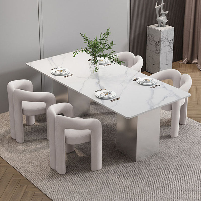 Matte Finish Dining Chair Designer Style Velvet Restaurant Arm Chair