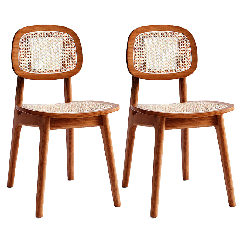 Open Back Side Chair Scandinavian Design Wood Dining Room Chairs