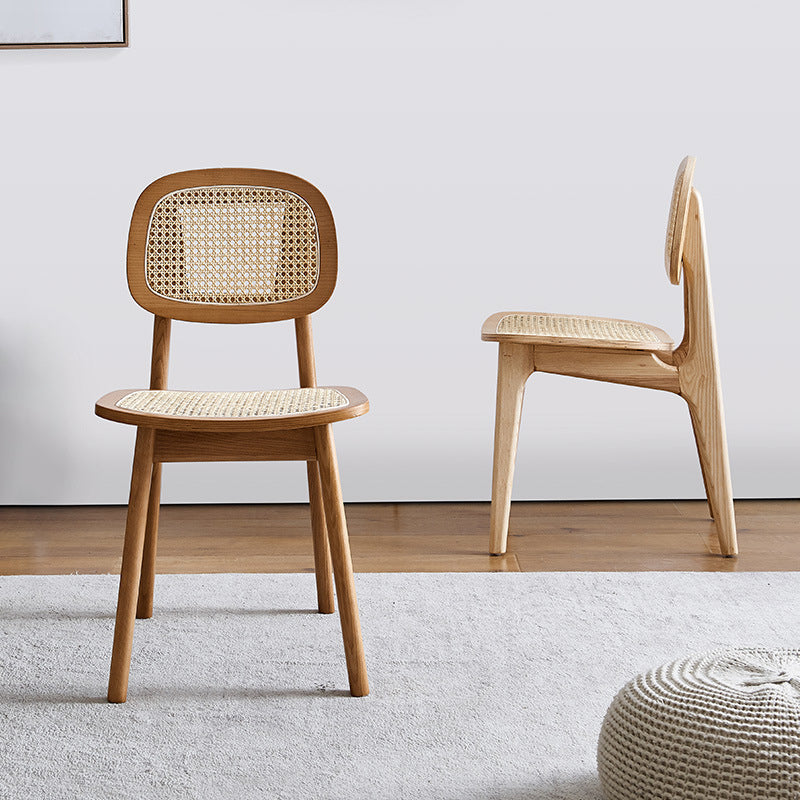 Open Back Side Chair Scandinavian Design Wood Dining Room Chairs