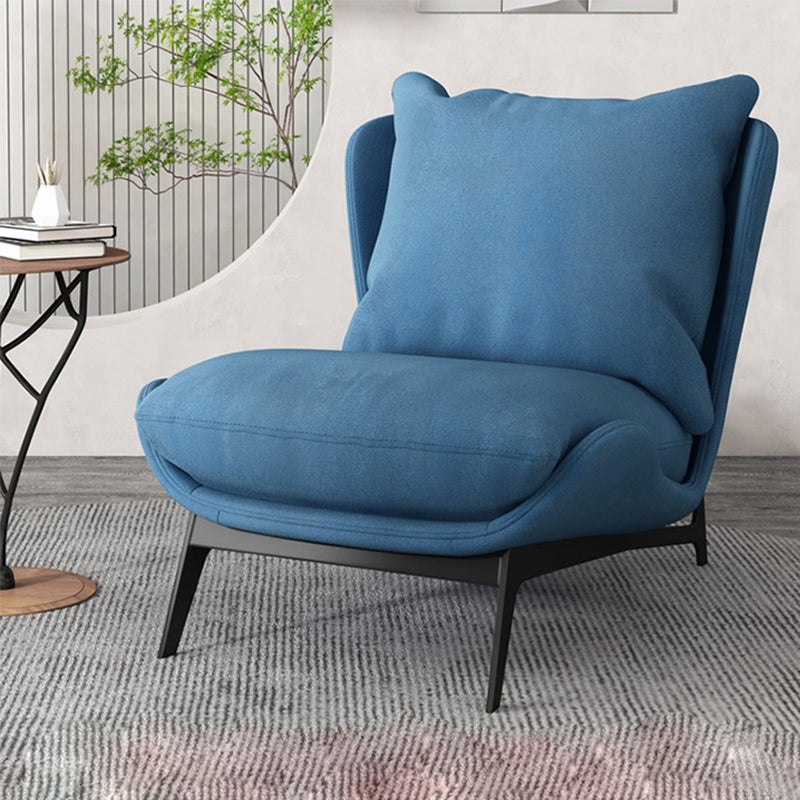 Industrial Style 26.77" Wide Pillow Back Armless Lounge Chair