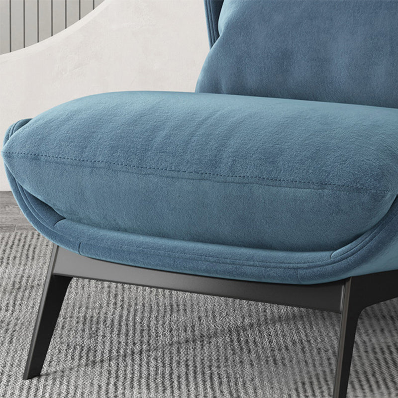 Industrial Style 26.77" Wide Pillow Back Armless Lounge Chair