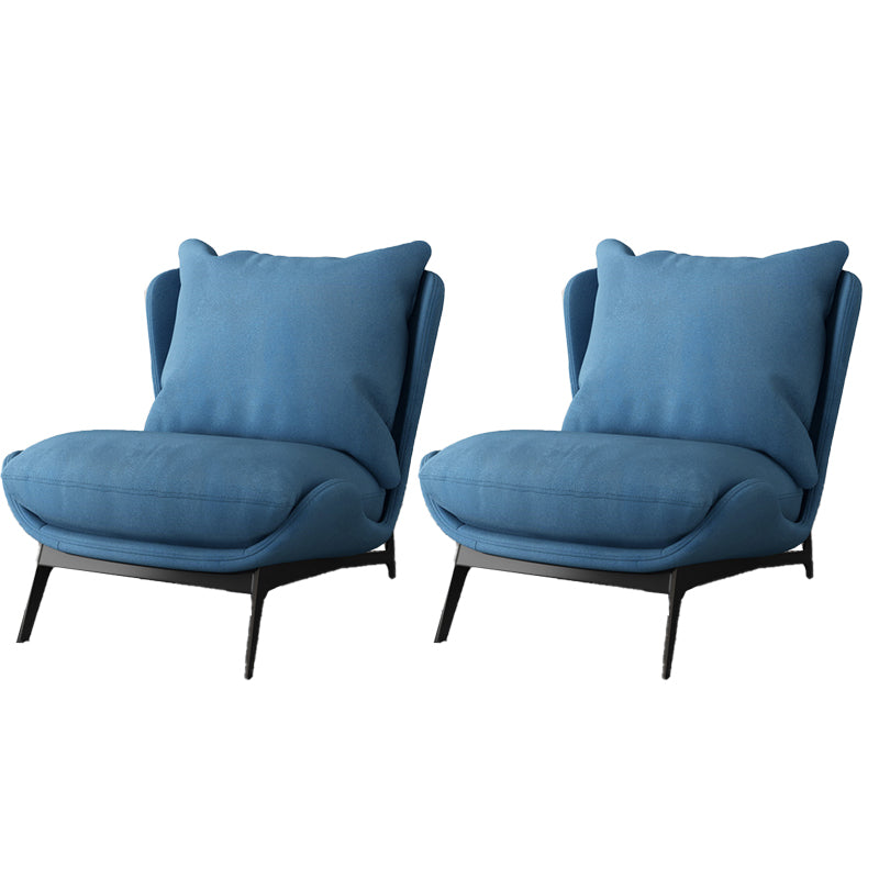 Industrial Style 26.77" Wide Pillow Back Armless Lounge Chair