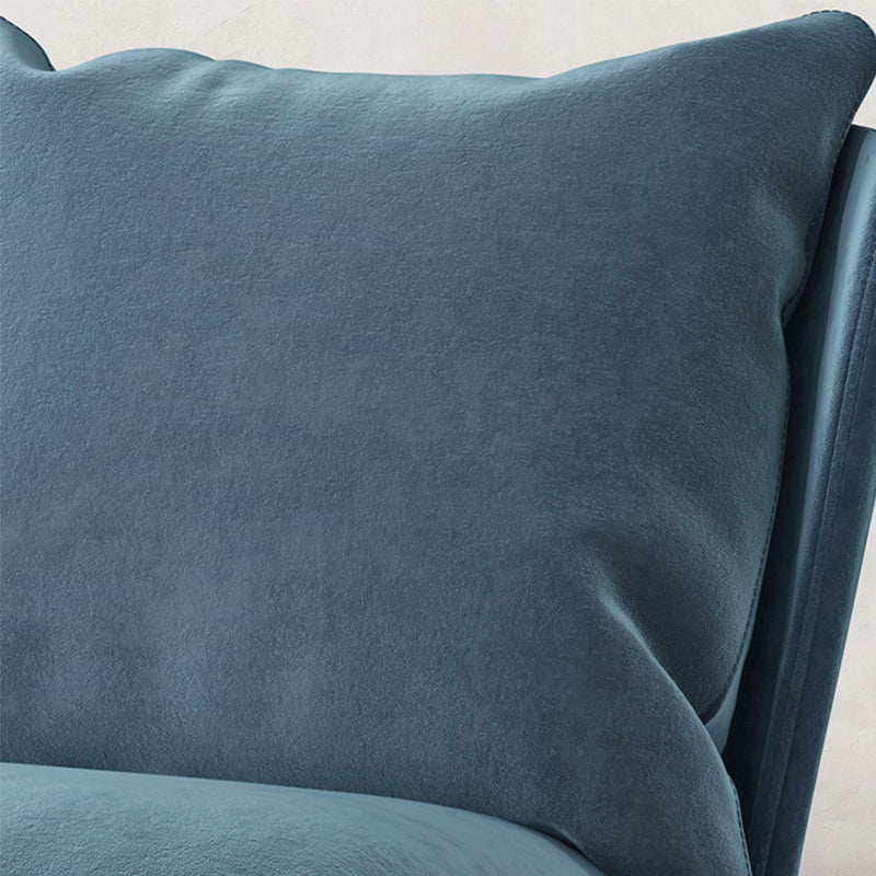 Industrial Style 26.77" Wide Pillow Back Armless Lounge Chair
