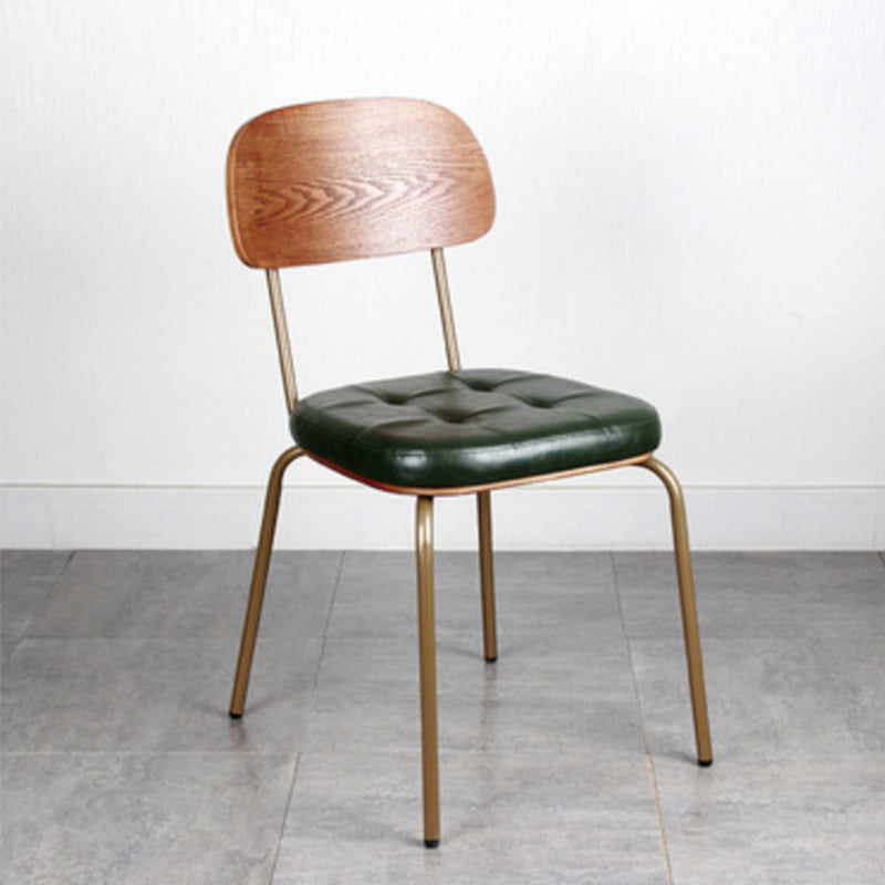 21.85" Wide Industrial Style Single Sofa Chair Basic Four Leg Fixed Back Arm Chair