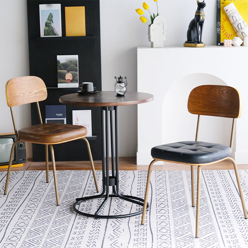 21.85" Wide Industrial Style Single Sofa Chair Basic Four Leg Fixed Back Arm Chair